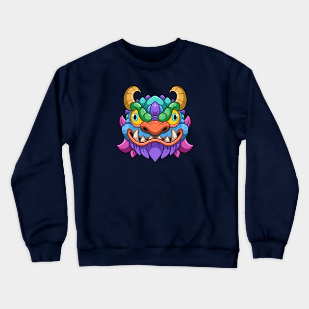 Dragon Rhythm Crewneck Sweatshirt by Popon85